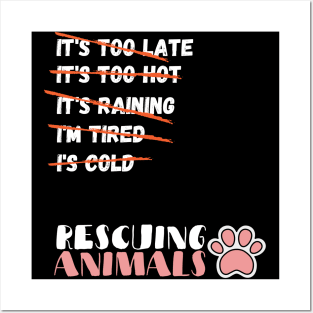 Animal Rescue, Rescuing Animals, Animal Control Worker Posters and Art